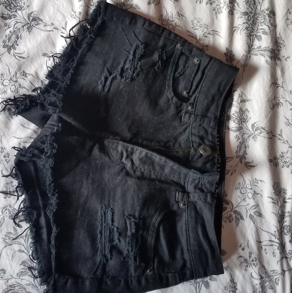 Black high waisted shorts
